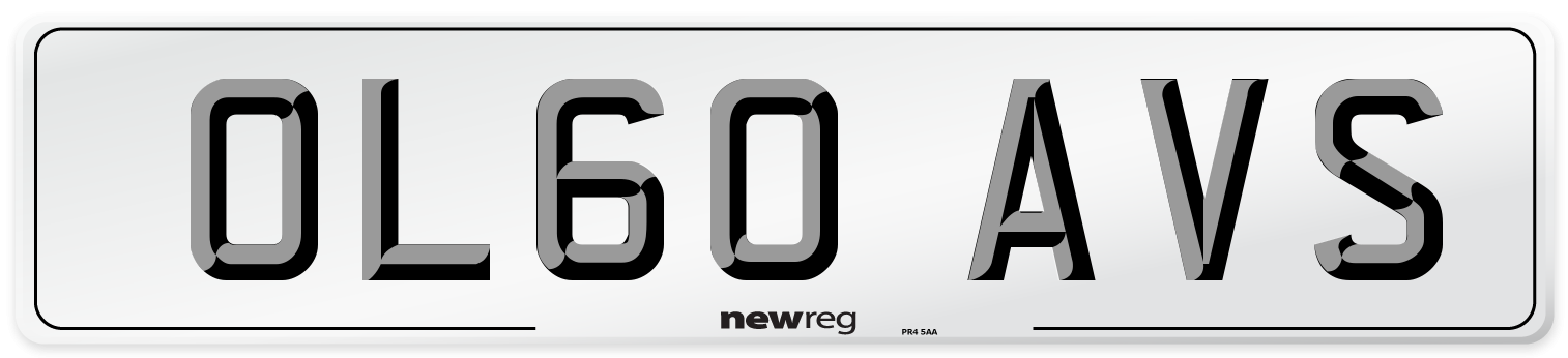 OL60 AVS Number Plate from New Reg
